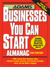Adams Businesses You Can Start Almanac (eBook)